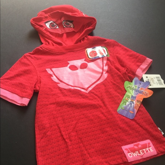 PJ MASKS Girls Owlette Hoodie and Hooded Tee